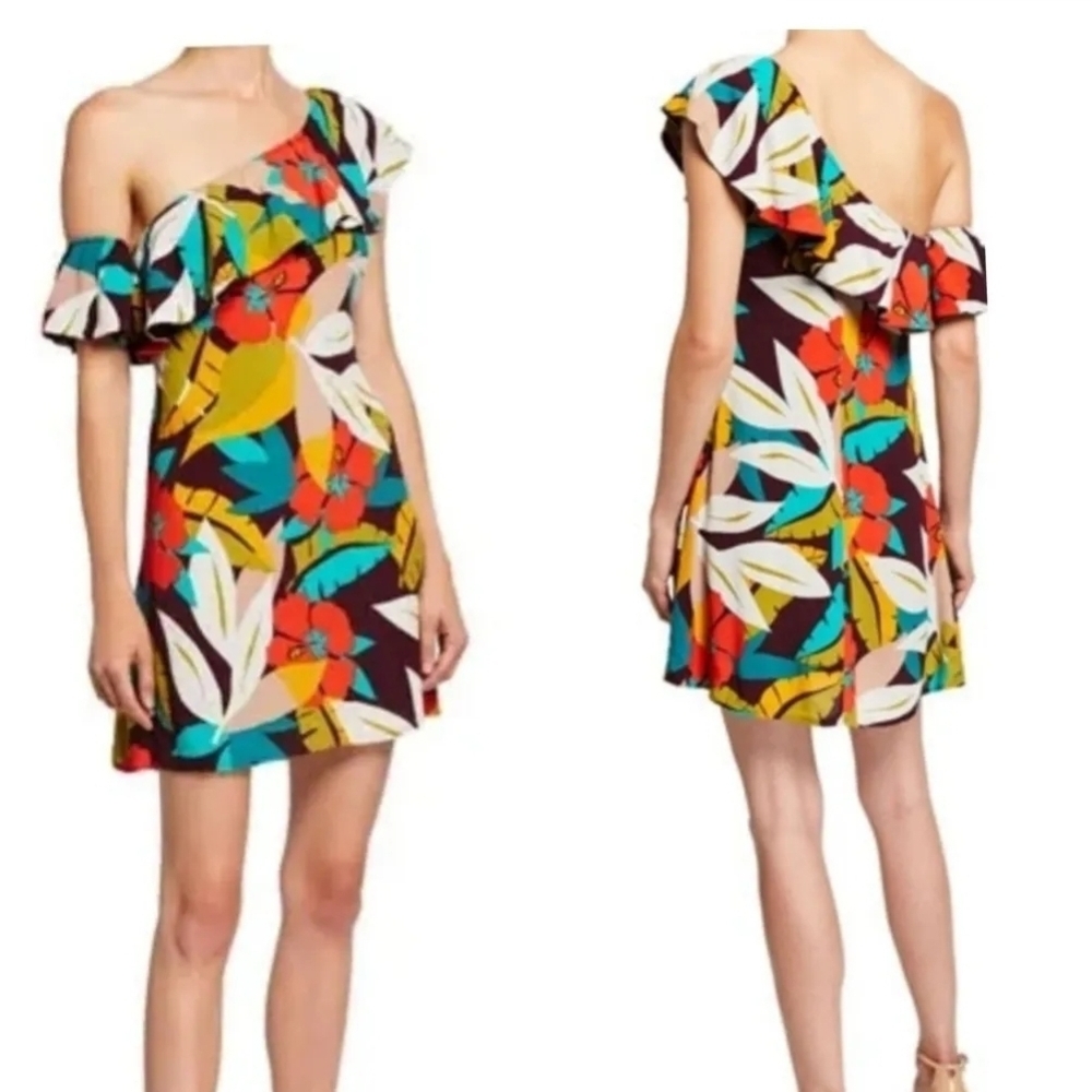 ASTR the label Floral One-Shoulder Dress